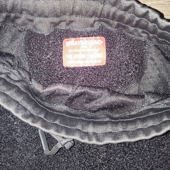 NEW Sprayground Sweatpants sweats Camouflage black chamois jogger L large - Picture 2 of 5